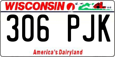 WI license plate 306PJK