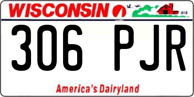 WI license plate 306PJR