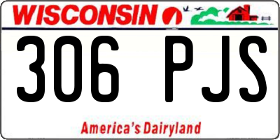 WI license plate 306PJS