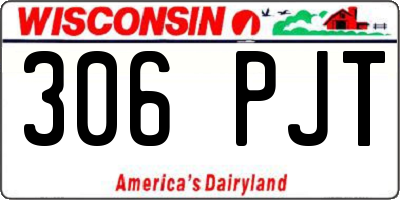 WI license plate 306PJT