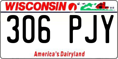 WI license plate 306PJY