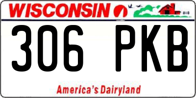 WI license plate 306PKB