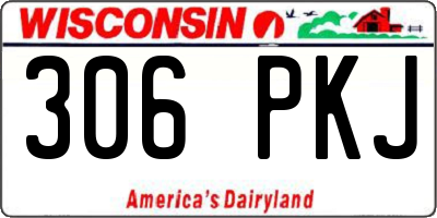 WI license plate 306PKJ