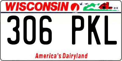WI license plate 306PKL