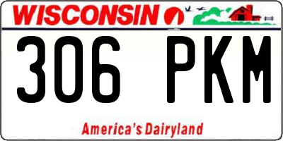 WI license plate 306PKM