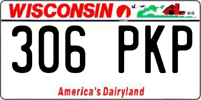 WI license plate 306PKP