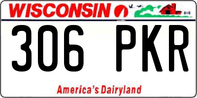 WI license plate 306PKR