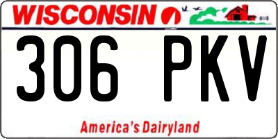 WI license plate 306PKV