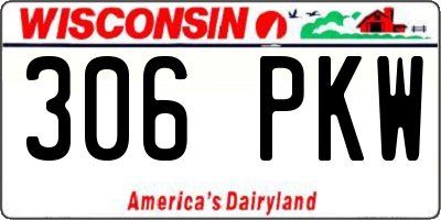 WI license plate 306PKW