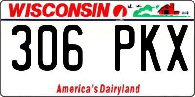 WI license plate 306PKX