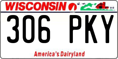 WI license plate 306PKY