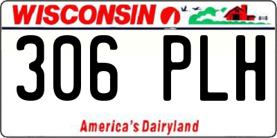 WI license plate 306PLH