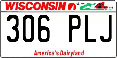 WI license plate 306PLJ