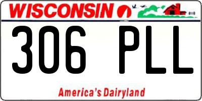 WI license plate 306PLL