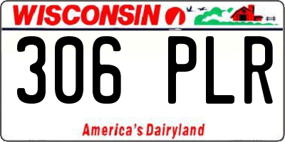 WI license plate 306PLR