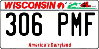 WI license plate 306PMF