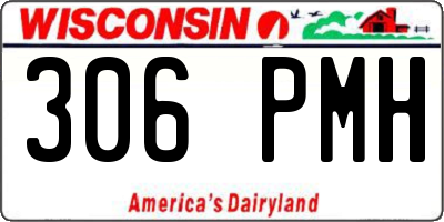 WI license plate 306PMH
