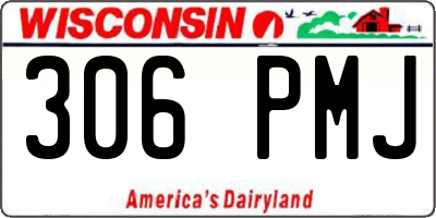 WI license plate 306PMJ