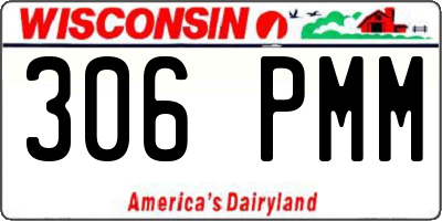WI license plate 306PMM