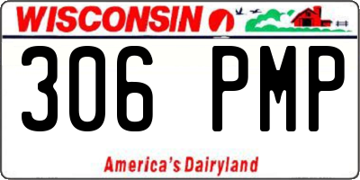 WI license plate 306PMP