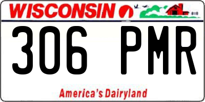 WI license plate 306PMR