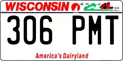 WI license plate 306PMT