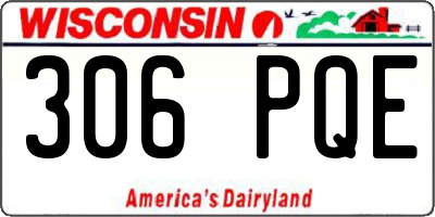 WI license plate 306PQE
