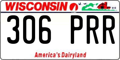 WI license plate 306PRR