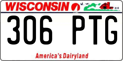 WI license plate 306PTG