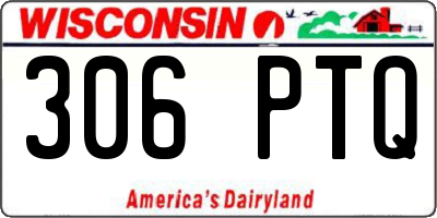 WI license plate 306PTQ