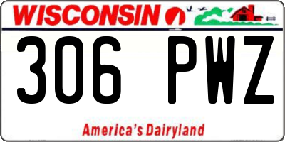 WI license plate 306PWZ
