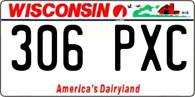 WI license plate 306PXC