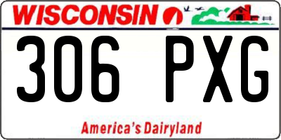 WI license plate 306PXG