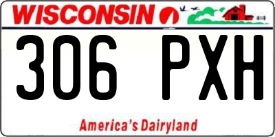 WI license plate 306PXH