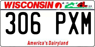 WI license plate 306PXM