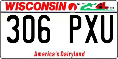 WI license plate 306PXU