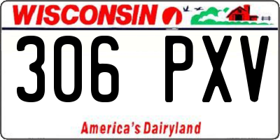 WI license plate 306PXV
