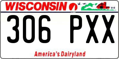 WI license plate 306PXX