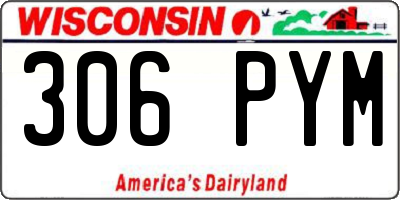 WI license plate 306PYM