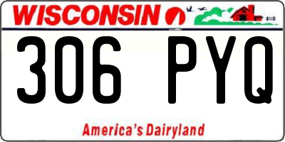 WI license plate 306PYQ