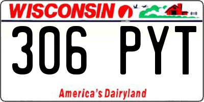 WI license plate 306PYT