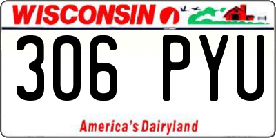 WI license plate 306PYU
