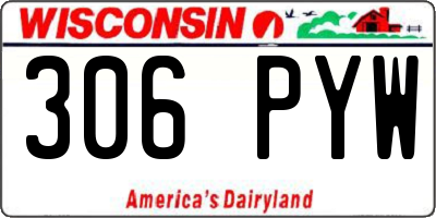 WI license plate 306PYW