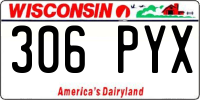 WI license plate 306PYX