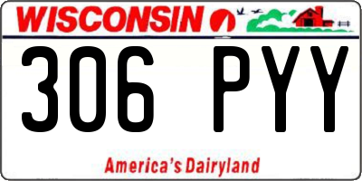 WI license plate 306PYY