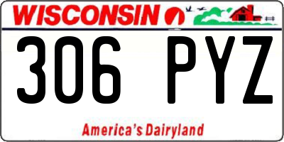 WI license plate 306PYZ