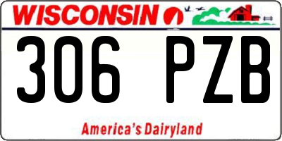 WI license plate 306PZB