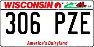 WI license plate 306PZE