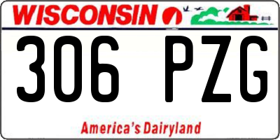 WI license plate 306PZG