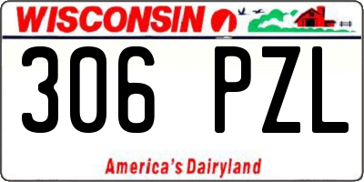 WI license plate 306PZL